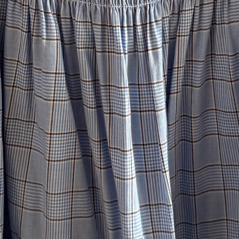 Hill House Home The Nesli Nap Dress - Light Blue Check Plaid - Picture 6 of 6